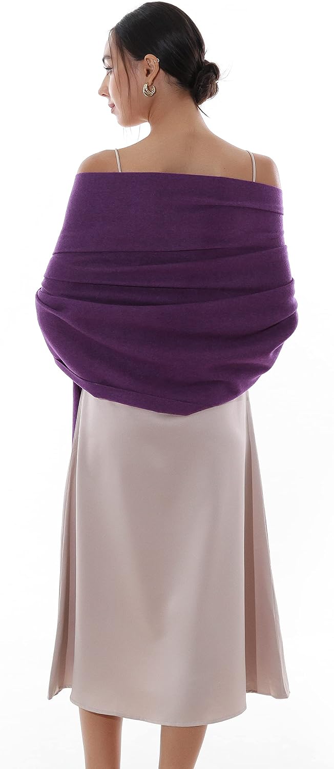 RIIQIICHY Winter Scarfs for Women Pashmina Shawls Wraps for Evening Dresses Large Warm Soft Scarves