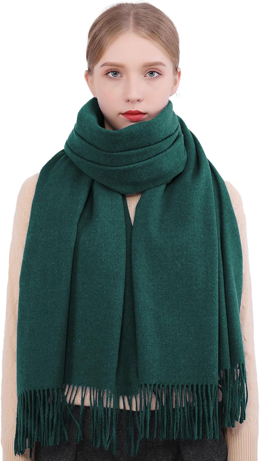 RIIQIICHY Winter Scarfs for Women Pashmina Shawls Wraps for Evening Dresses Large Warm Soft Scarves