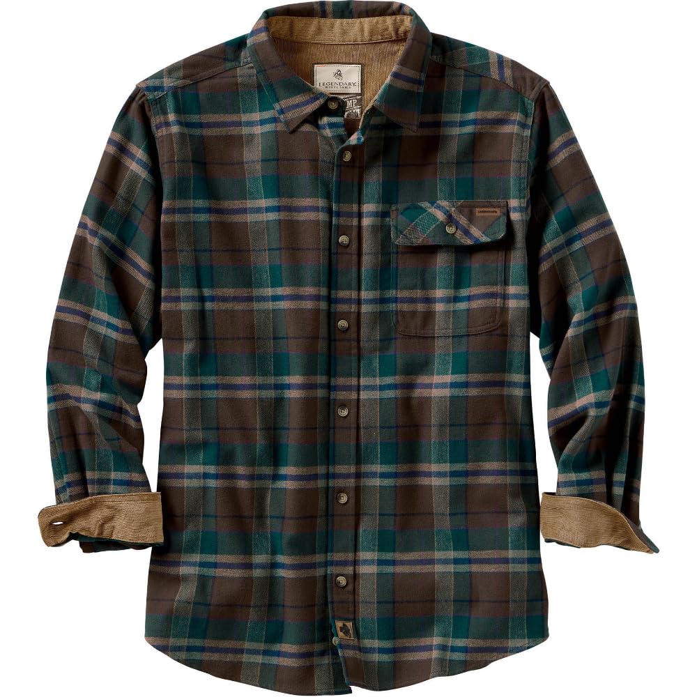 Legendary Whitetails Mens Flannel Long Sleeve Button Down 100% Cotton Shirt