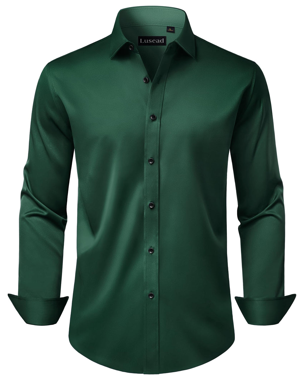 Men's Dress Shirts Long Sleeve Stretch Wrinkle Free Wedding Formal Business Button Down Shirt