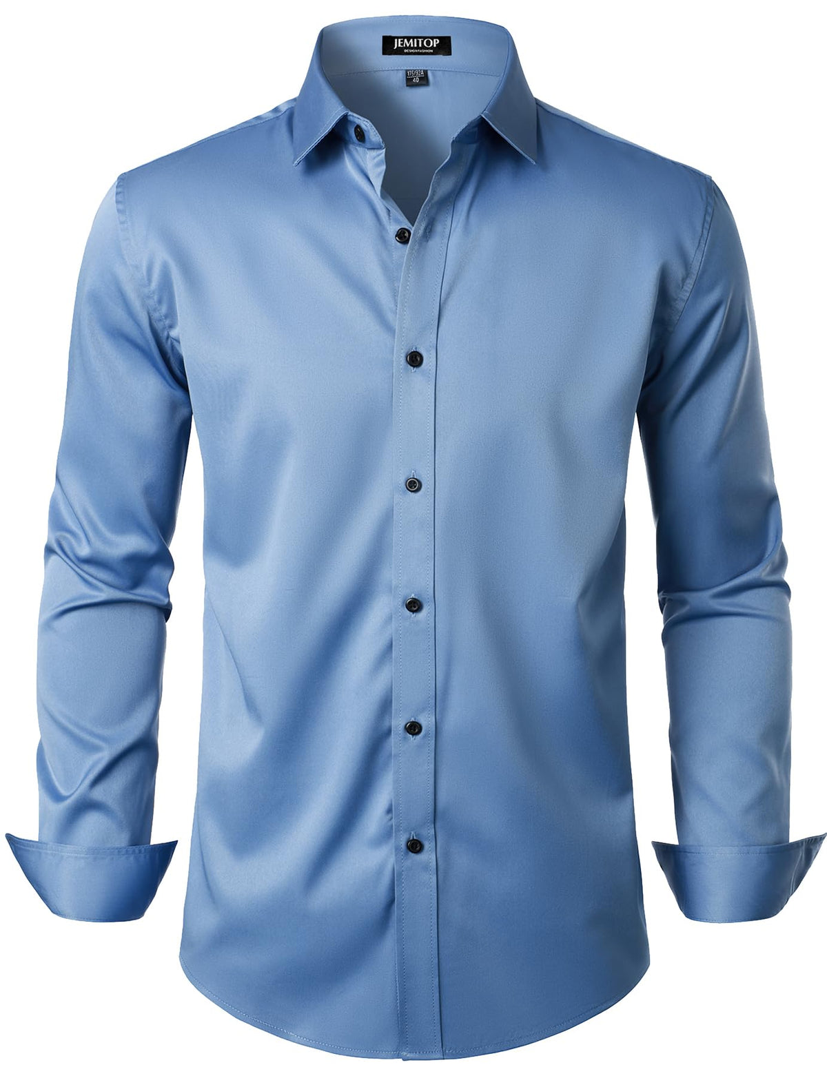JEMITOP Mens Stretch Wrinkle Free Dress Shirts
