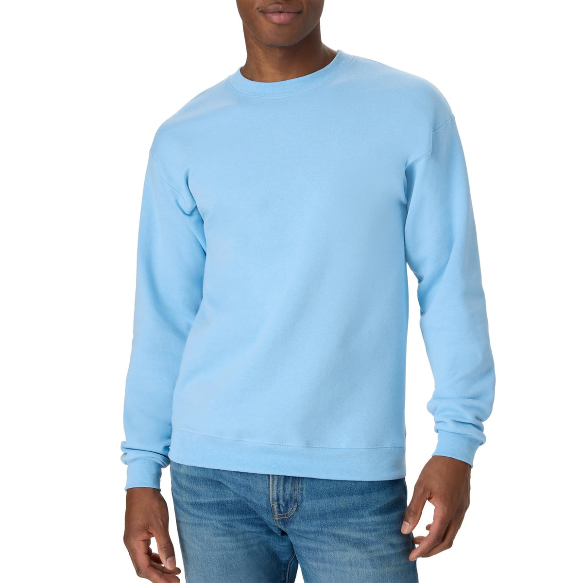 Hanes Men's Sweatshirt, EcoSmart Fleece Crewneck Sweatshirt, Big & Tall Available, 1 or 2-Pack