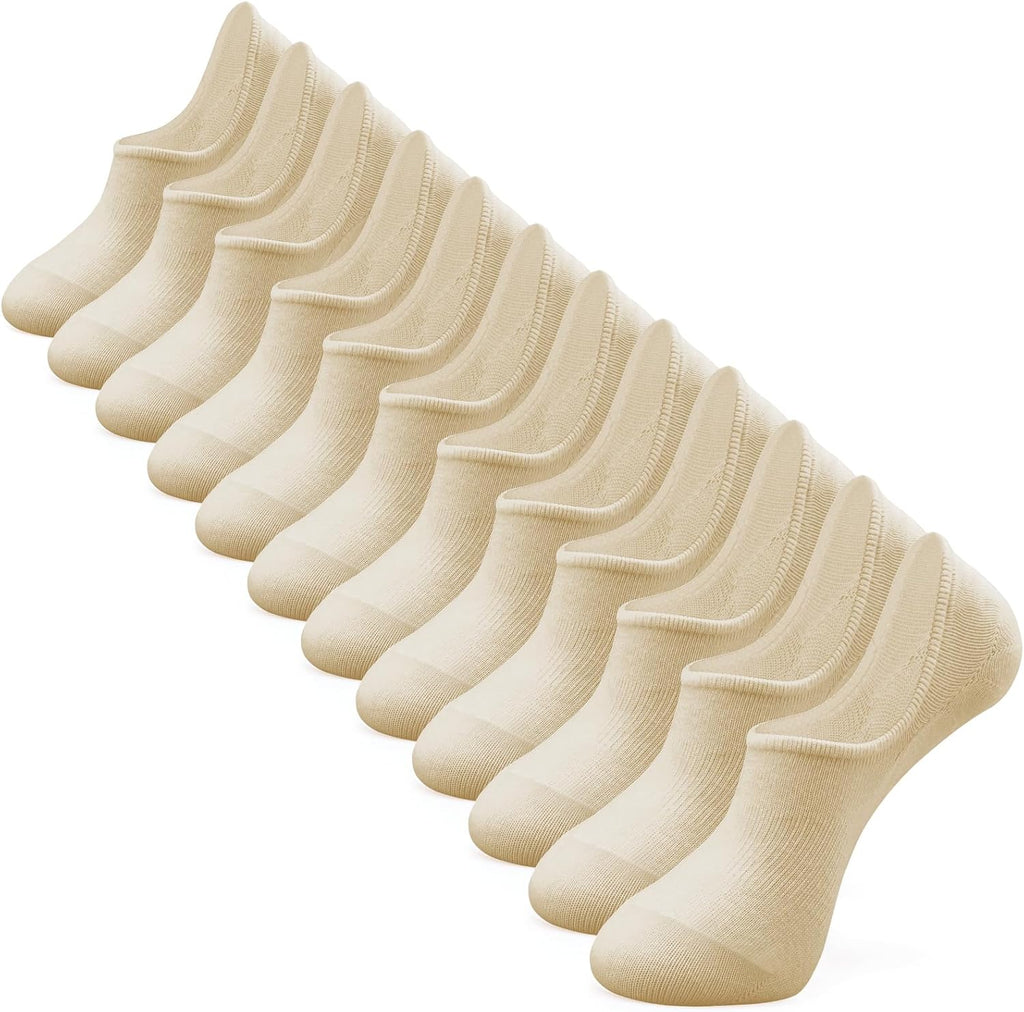 IDEGG Women & Men No Show Low Cut Anti‑Slip Casual Sports Running Socks