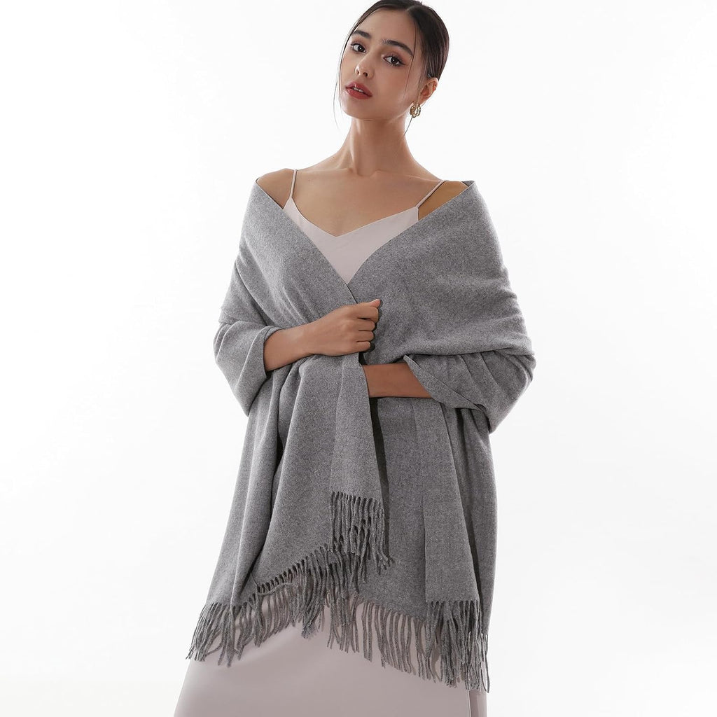 RIIQIICHY Winter Scarfs for Women Pashmina Shawls Wraps for Evening Dresses Large Warm Soft Scarves