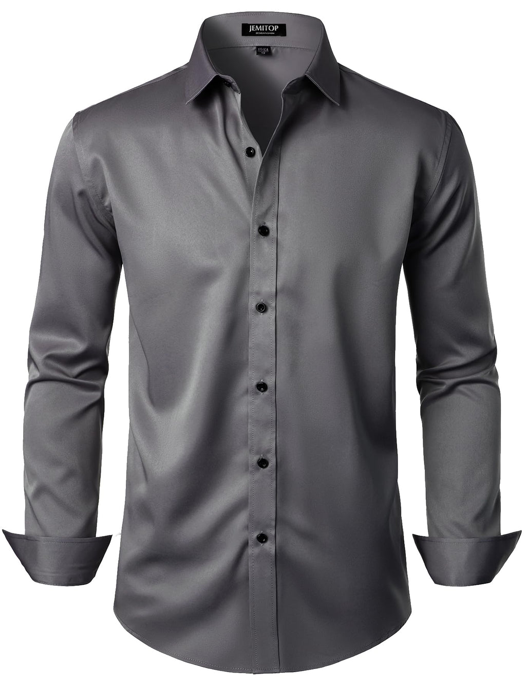 JEMITOP Mens Stretch Wrinkle Free Dress Shirts