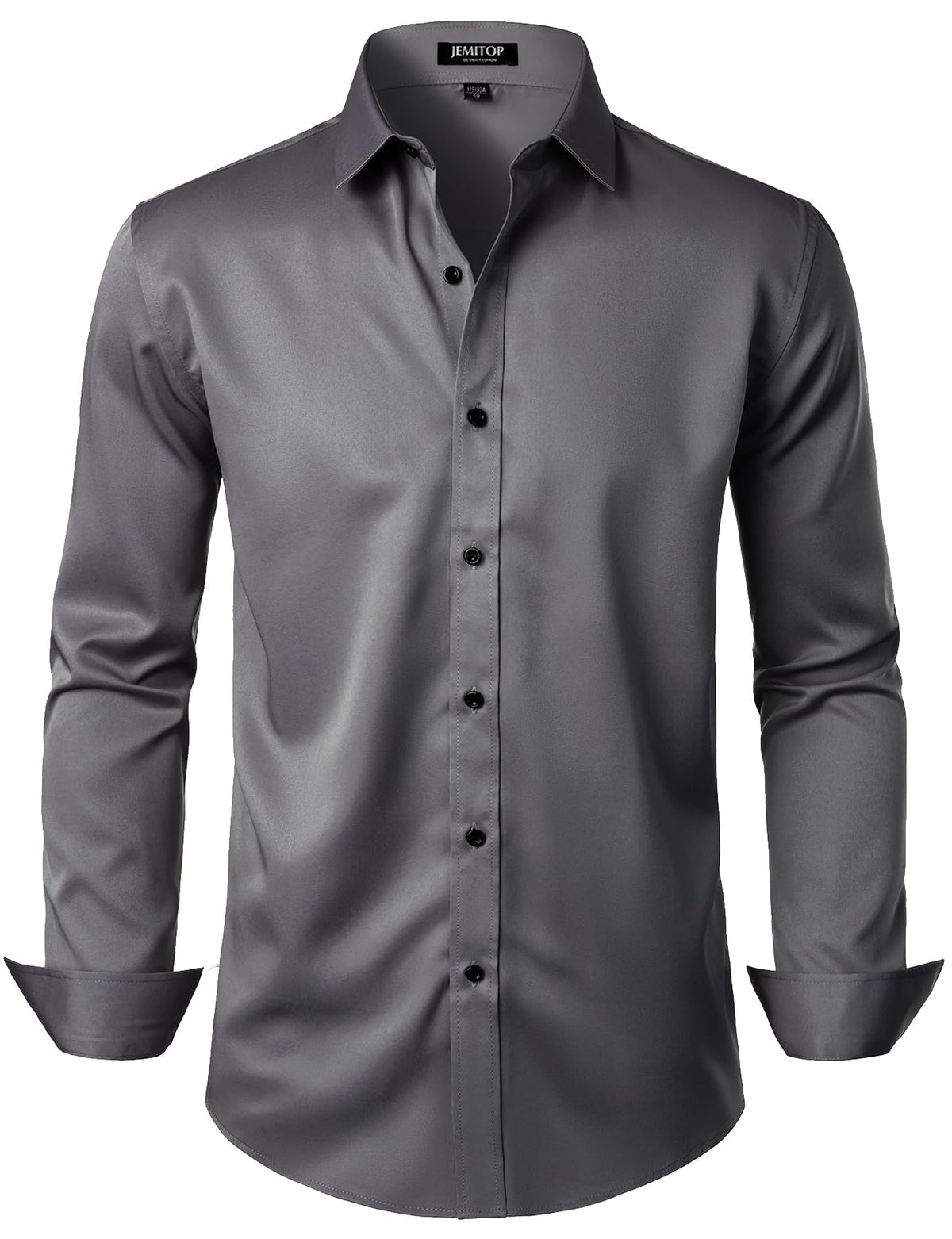 JEMITOP Mens Stretch Wrinkle Free Dress Shirts