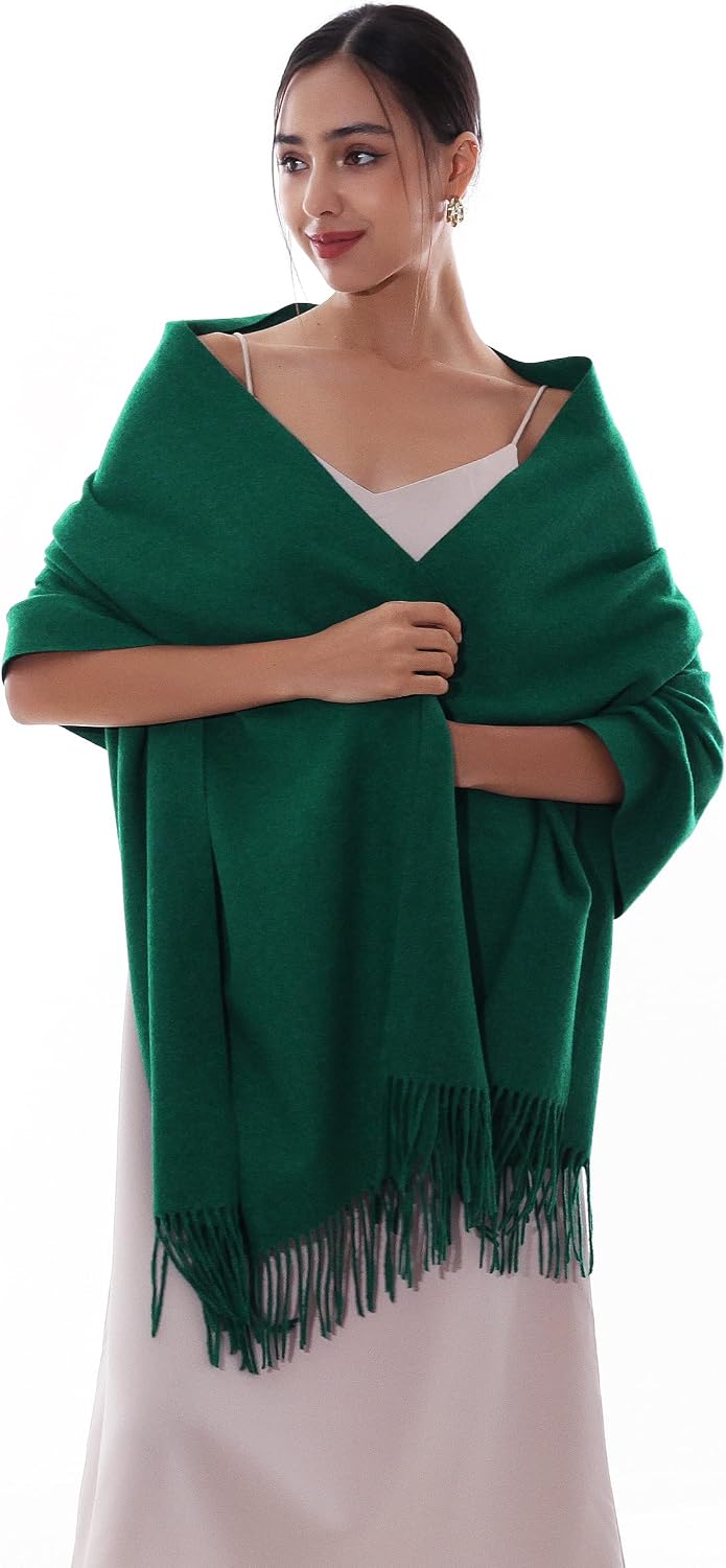 RIIQIICHY Winter Scarfs for Women Pashmina Shawls Wraps for Evening Dresses Large Warm Soft Scarves