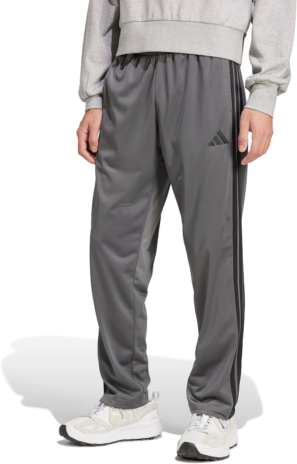 adidas Mens Dayready Open Hem Tracksuit Bottoms Casual - Black