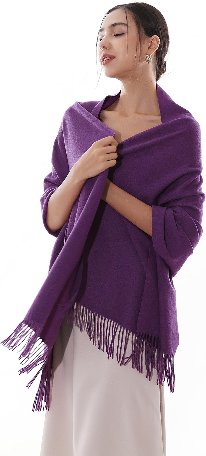 RIIQIICHY Winter Scarfs for Women Pashmina Shawls Wraps for Evening Dresses Large Warm Soft Scarves