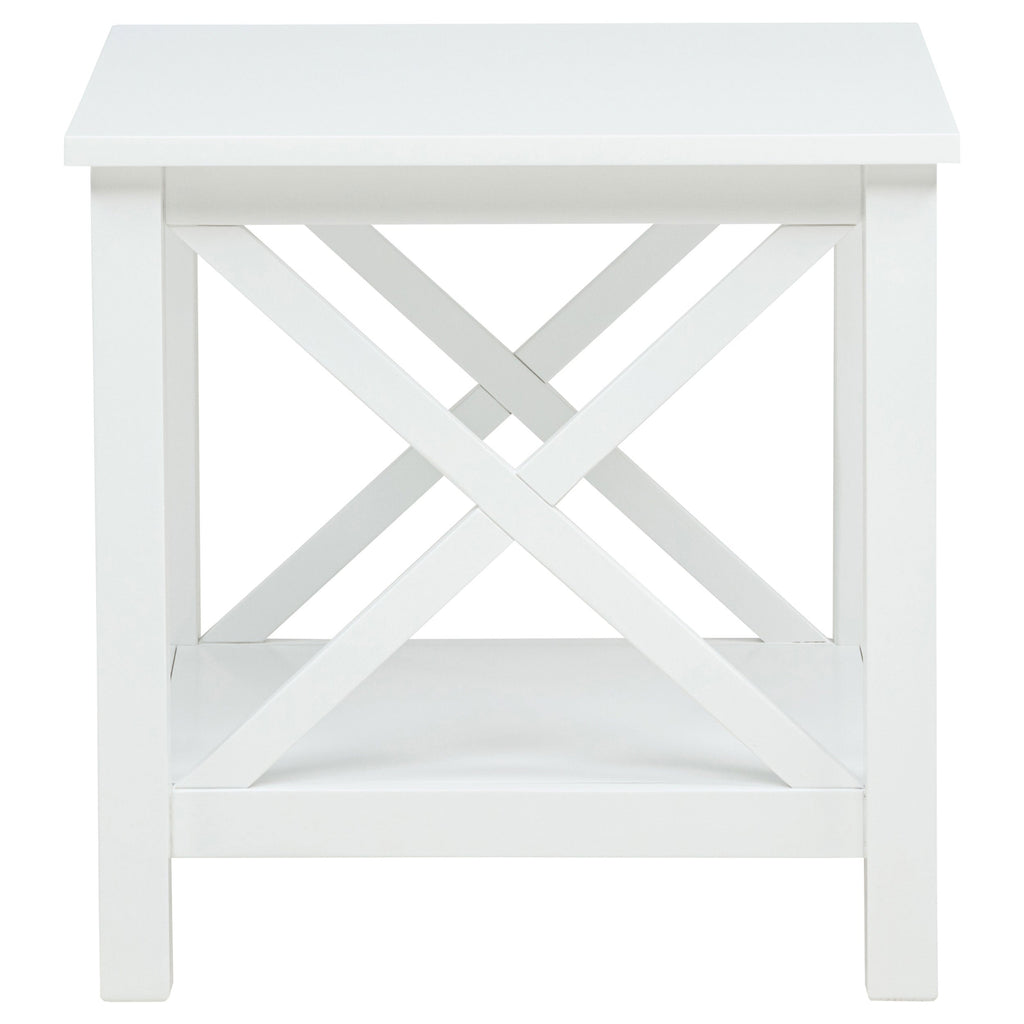Skyview 3-piece Rectangular Lift Top Coffee Table Set White