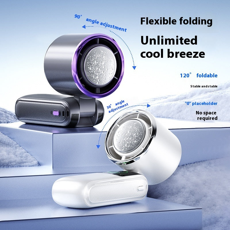 Foldable Neck Fan — 4000mAh, 6+ Speeds, Handheld or Wearable
