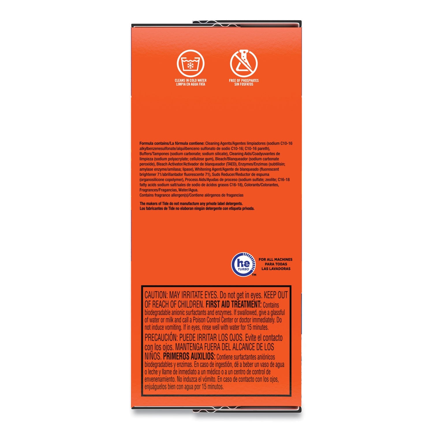 Tide HE Laundry Detergent, Original Scent, Powder, 95 oz Box, 3/Carton