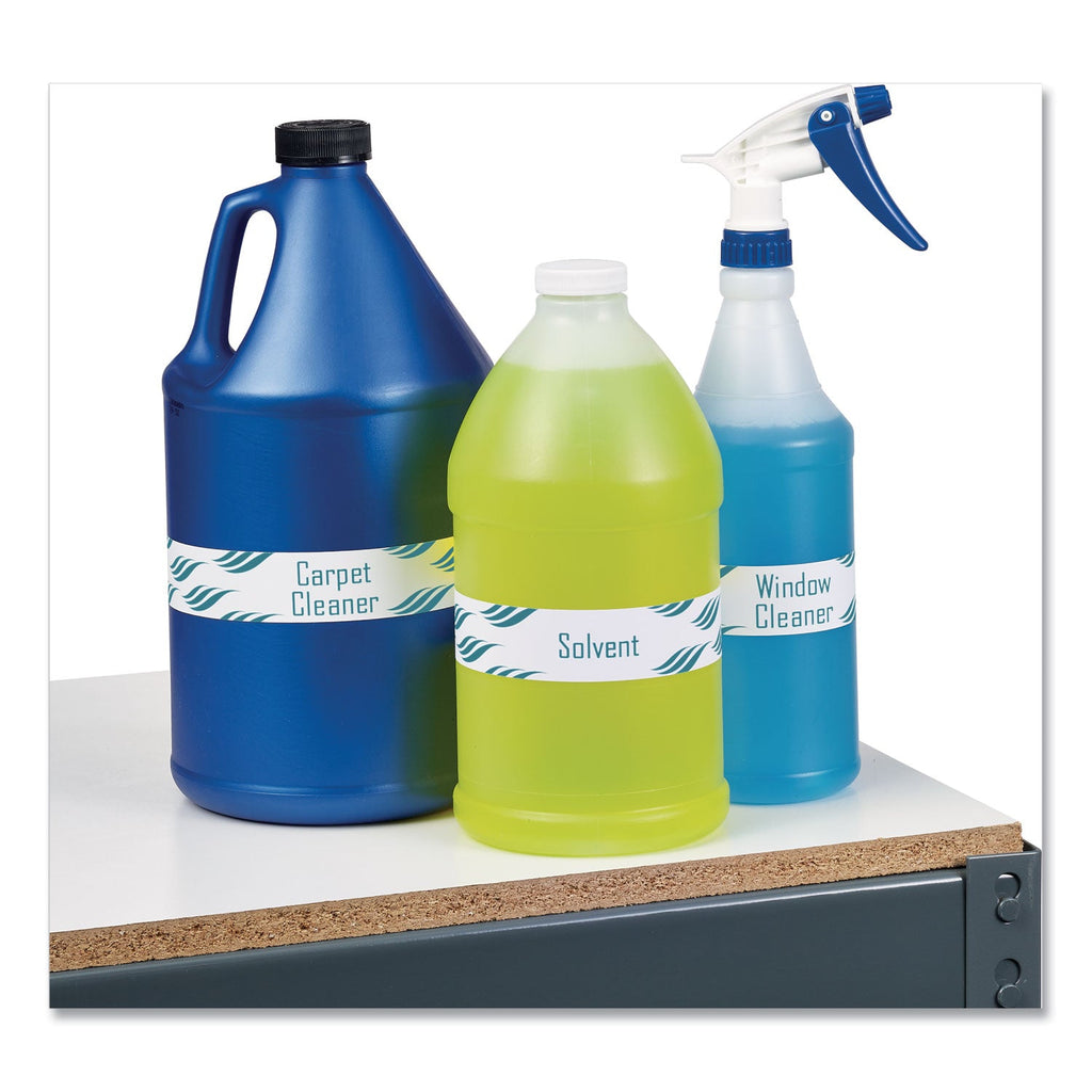 Avery Water-Resistant Wraparound Labels w/ Sure Feed, 9.75 x 1.25, White, 40/Pack