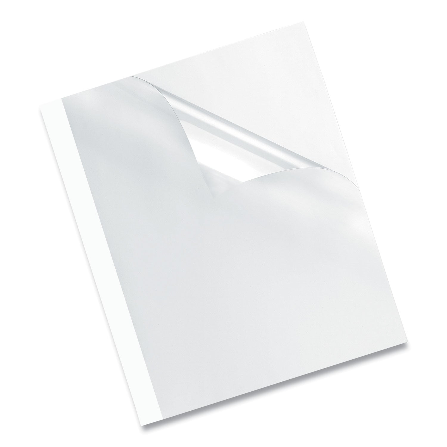 Fellowes Thermal Binding System Presentation Covers, Clear, 31 to 60 Sheet Capacity, 11 x 8.5, Unpunched, 10/Pack