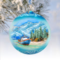 Alaska Fishing Boat Glass Ornament – Handcrafted Mercury Glass Ornament - Wildlife Holiday Decor by G. DeBrekht - 73395
