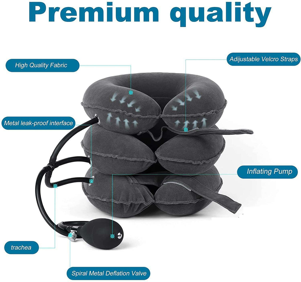 Cervical Traction Device Neck Support Pillow Adjustable Neck Stretcher