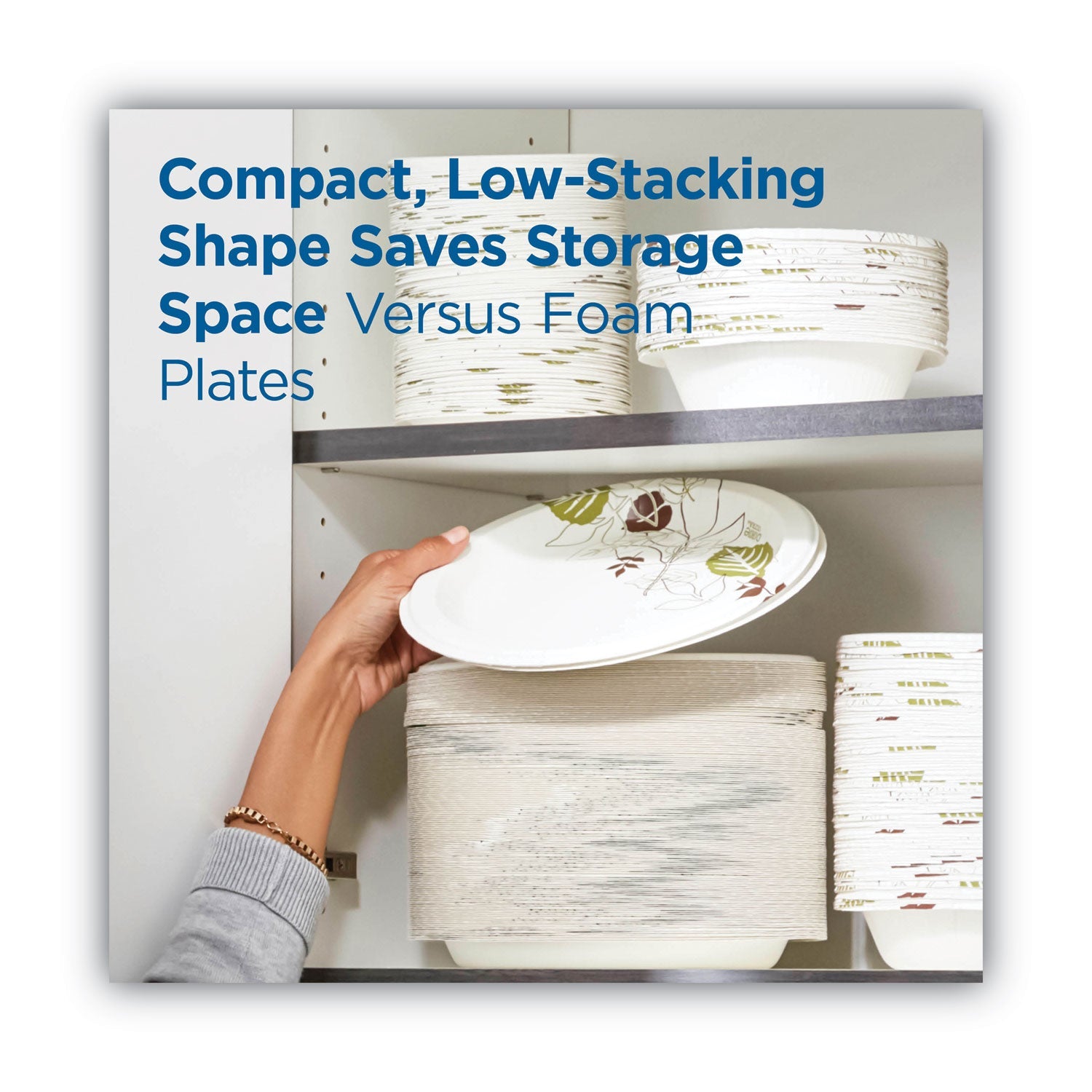 Dixie Pathways Soak Proof Shield Heavyweight Paper Plates, 10.13" dia, Green/Burgundy, 125/Pack