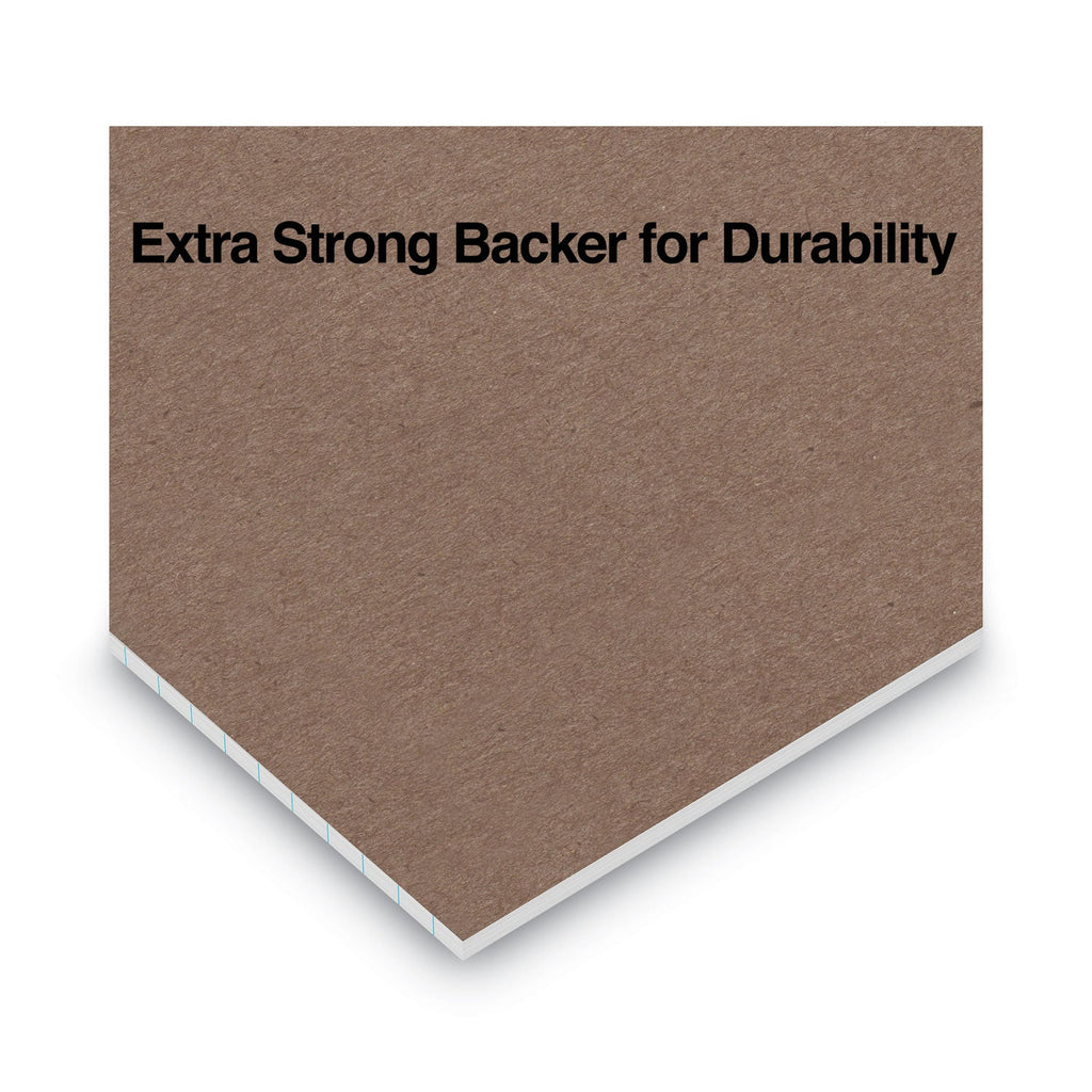 Universal Premium Ruled Writing Pads with Heavy-Duty Back, Wide/Legal Rule, Black Headband, 50 White 8.5 x 11 Sheets, 12/Pack