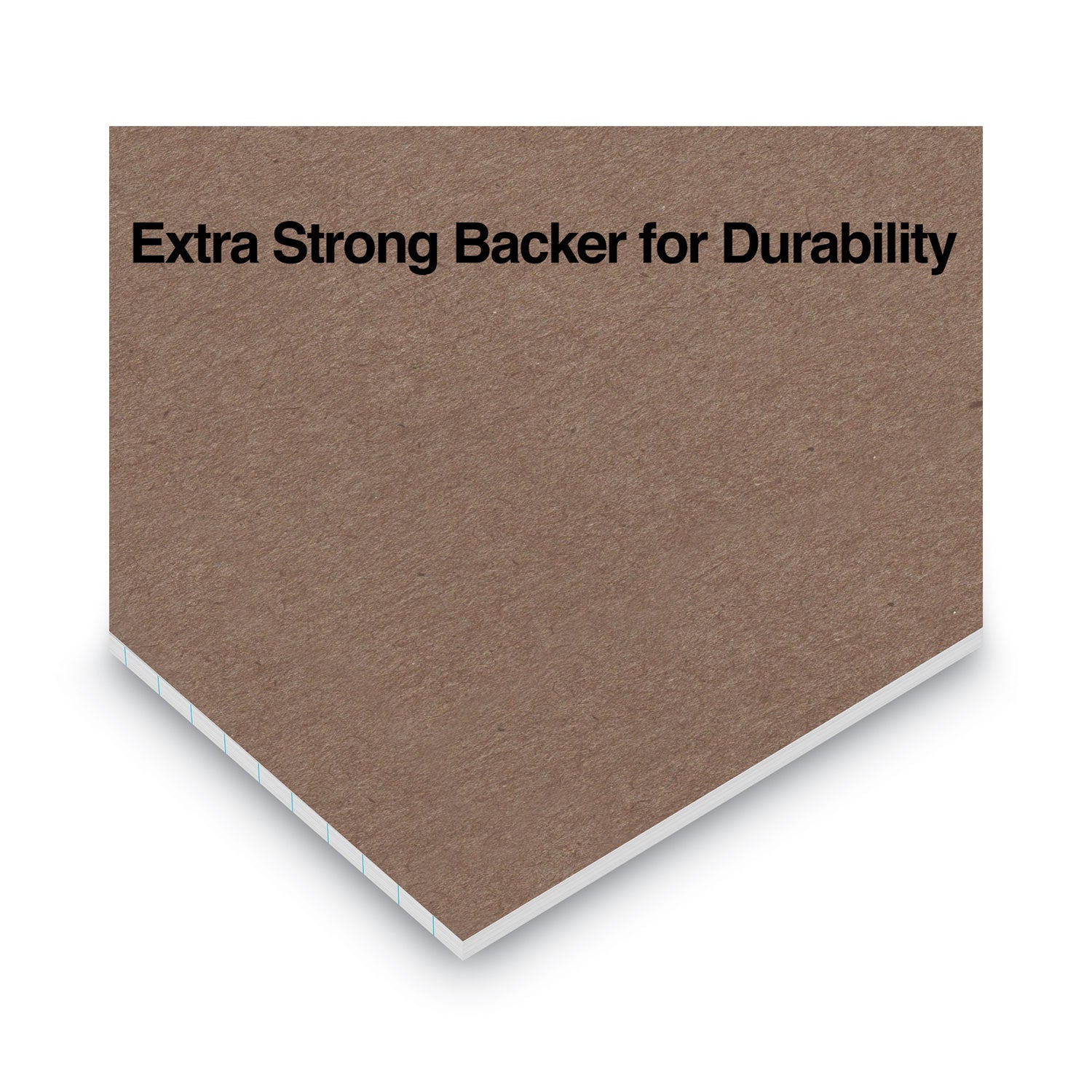 Universal Premium Ruled Writing Pads with Heavy-Duty Back, Wide/Legal Rule, Black Headband, 50 White 8.5 x 11 Sheets, 12/Pack