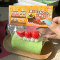 Swiss Roll Cake Squishy Squeeze Toy – Matcha, Strawberry & Chocolate
