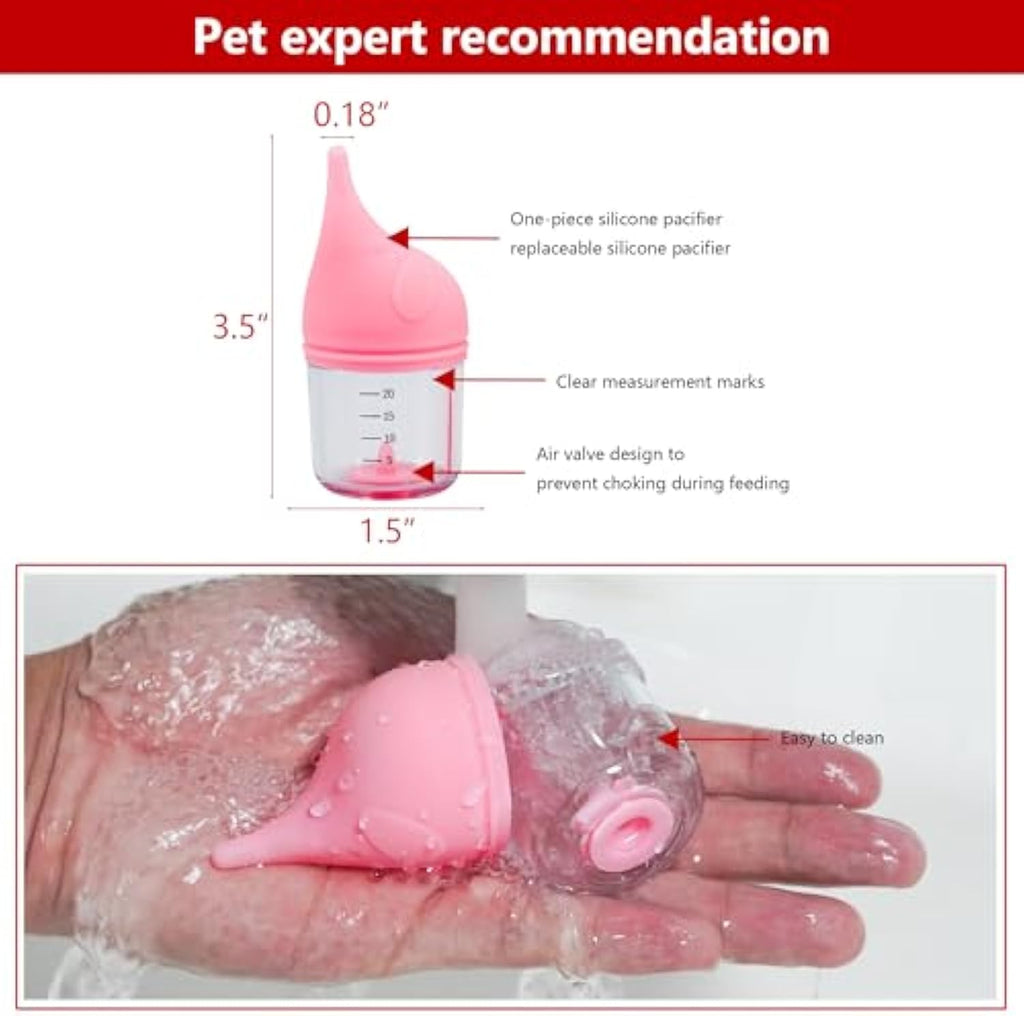 Newborn Pet Nursing Bottle – Kitten & Puppy Feeding Bottle | 20ml & 50ml