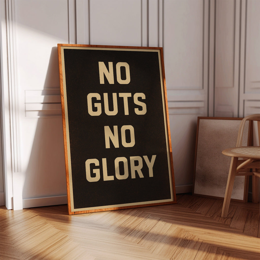No Guts No Glory Vintage Poster