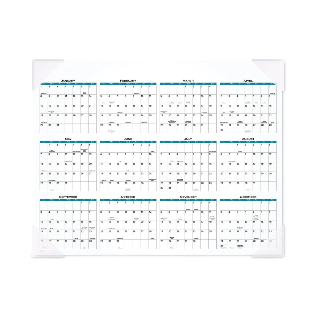 AT-A-GLANCE Landscape Panoramic Desk Pad, Landscapes Photography, 22 x 17, White Sheets, Clear Corners, 12-Month (Jan-Dec): 2023
