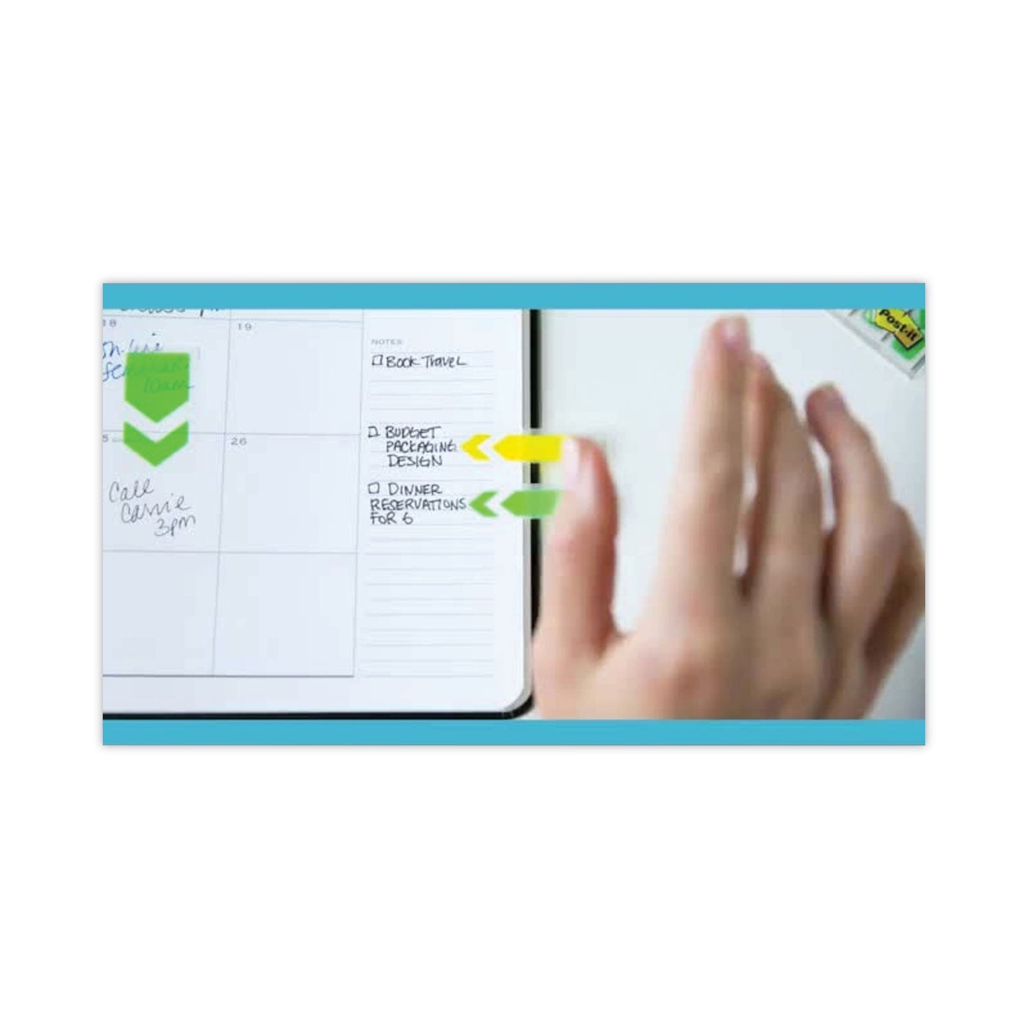 Post-it Standard Page Flags in Dispenser, Orange, 50 Flags/Dispenser, 2 Dispensers/Pack