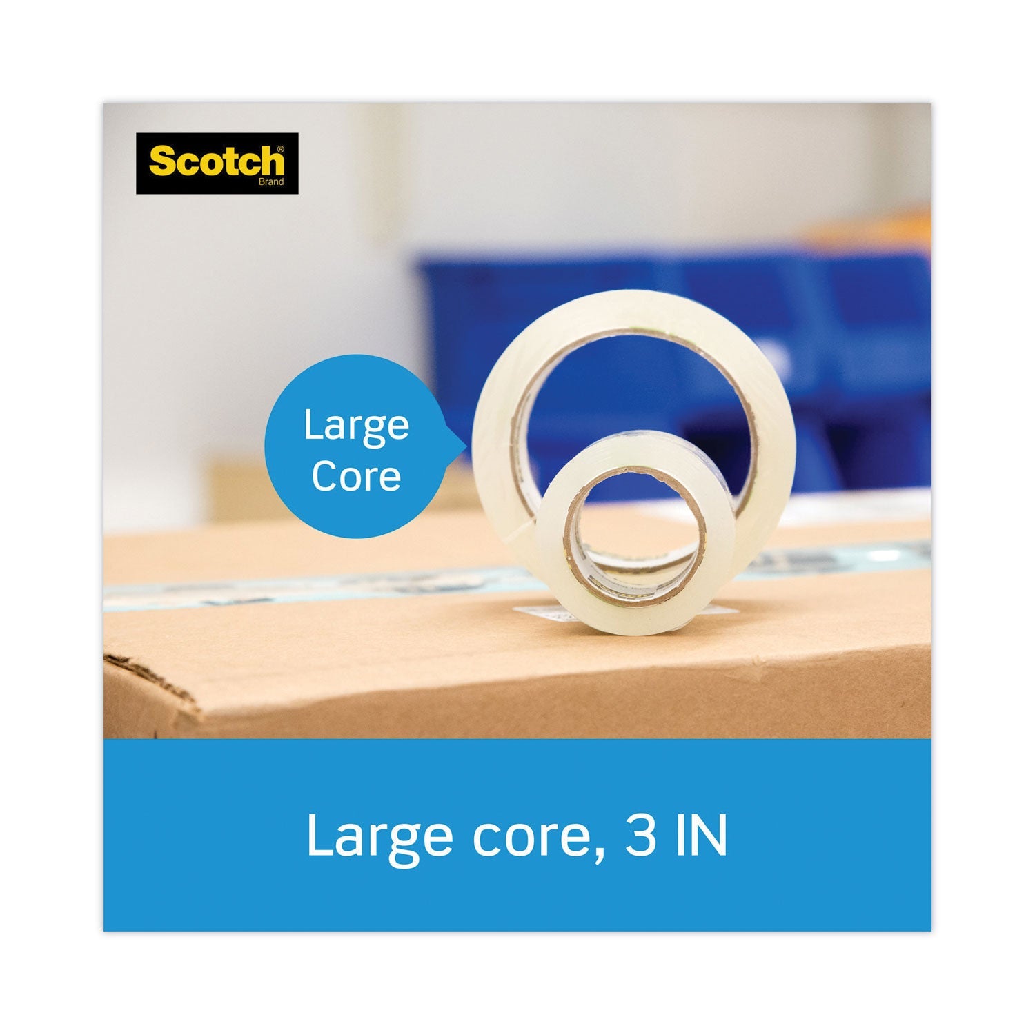 Scotch Pistol Grip Packaging Tape Dispenser, 3" Core, For Rolls Up to 2" x 60 yds, Red