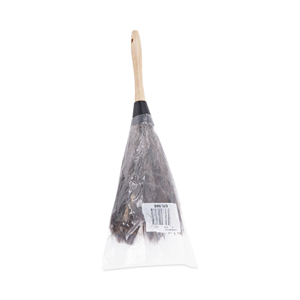 Boardwalk Professional Ostrich Feather Duster, Gray, 14" Length, 6" Handle