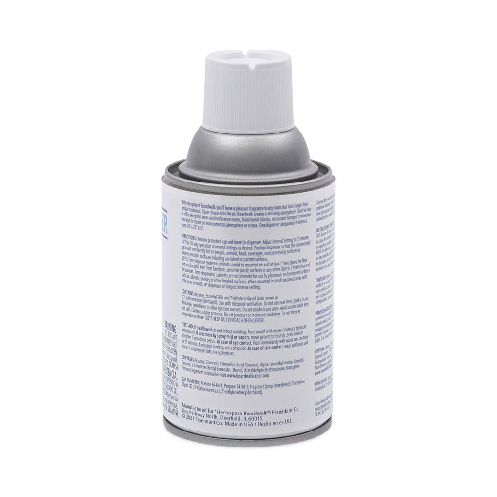 Boardwalk Metered Air Freshener Refill, Powder Mist, 5.3 oz Aerosol Spray, 12/Carton