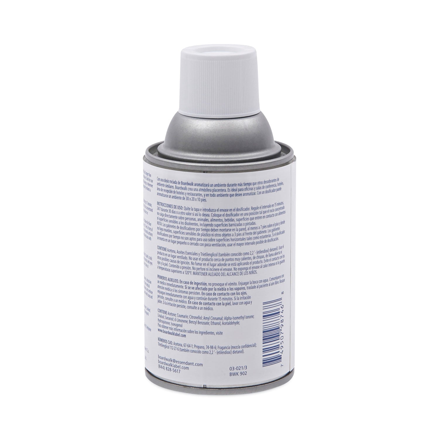 Boardwalk Metered Air Freshener Refill, Powder Mist, 5.3 oz Aerosol Spray, 12/Carton