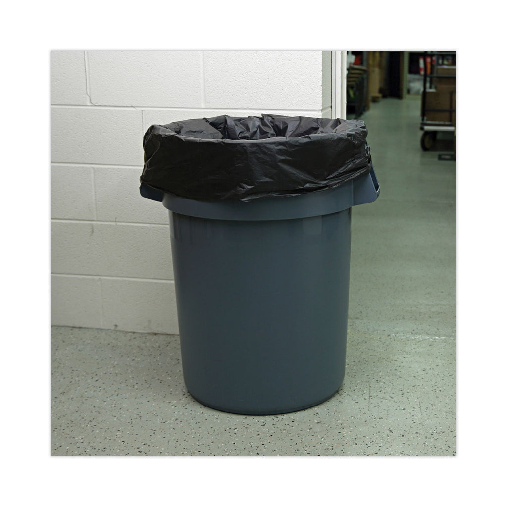 Boardwalk High-Density Can Liners, 56 gal, 19 microns, 43" x 47", Black, 150/Carton
