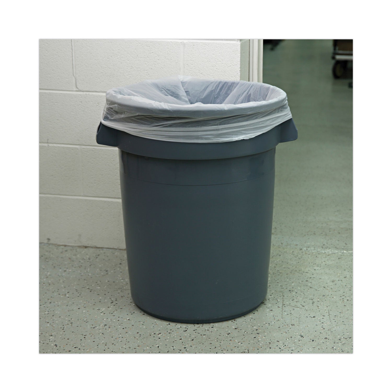 Boardwalk Linear Low Density Industrial Can Liners, 30 gal, 0.7 mil, 30 x 36, White, 200/Carton