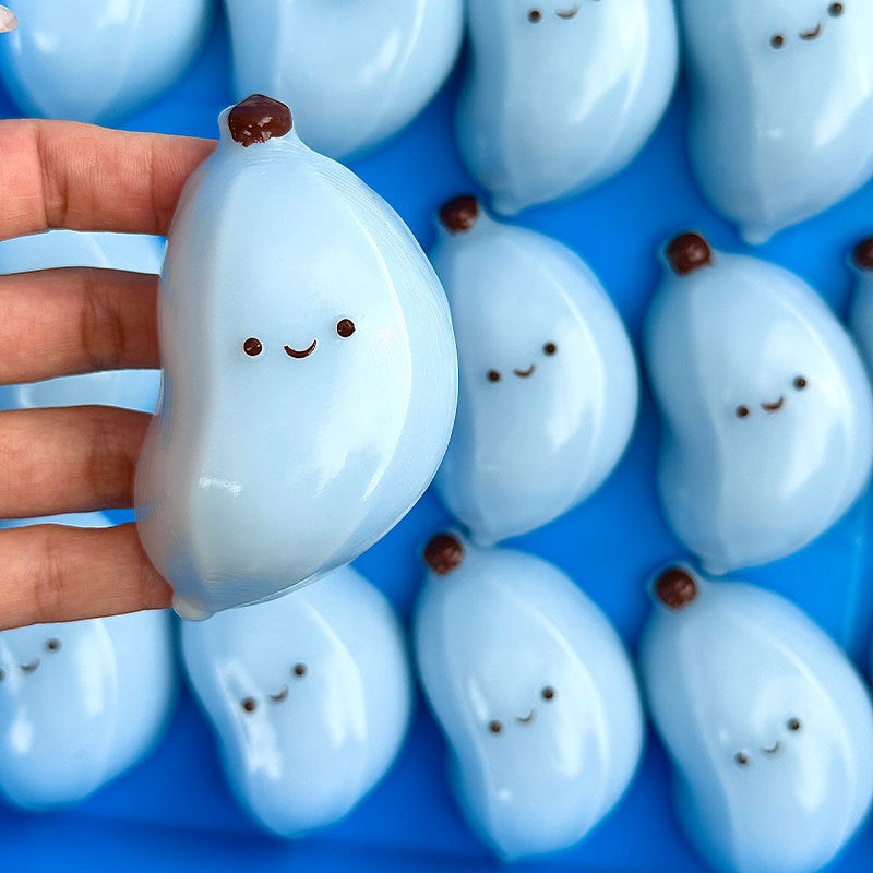 Chubby Banana Squishy Squeeze Toy – Stress Relief