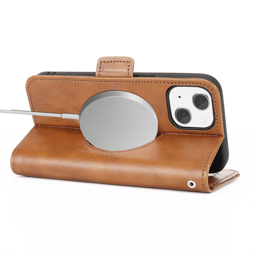 iPhone 15 Plus Leather Wallet Case with MagSafe - Card Holder | Indy Series