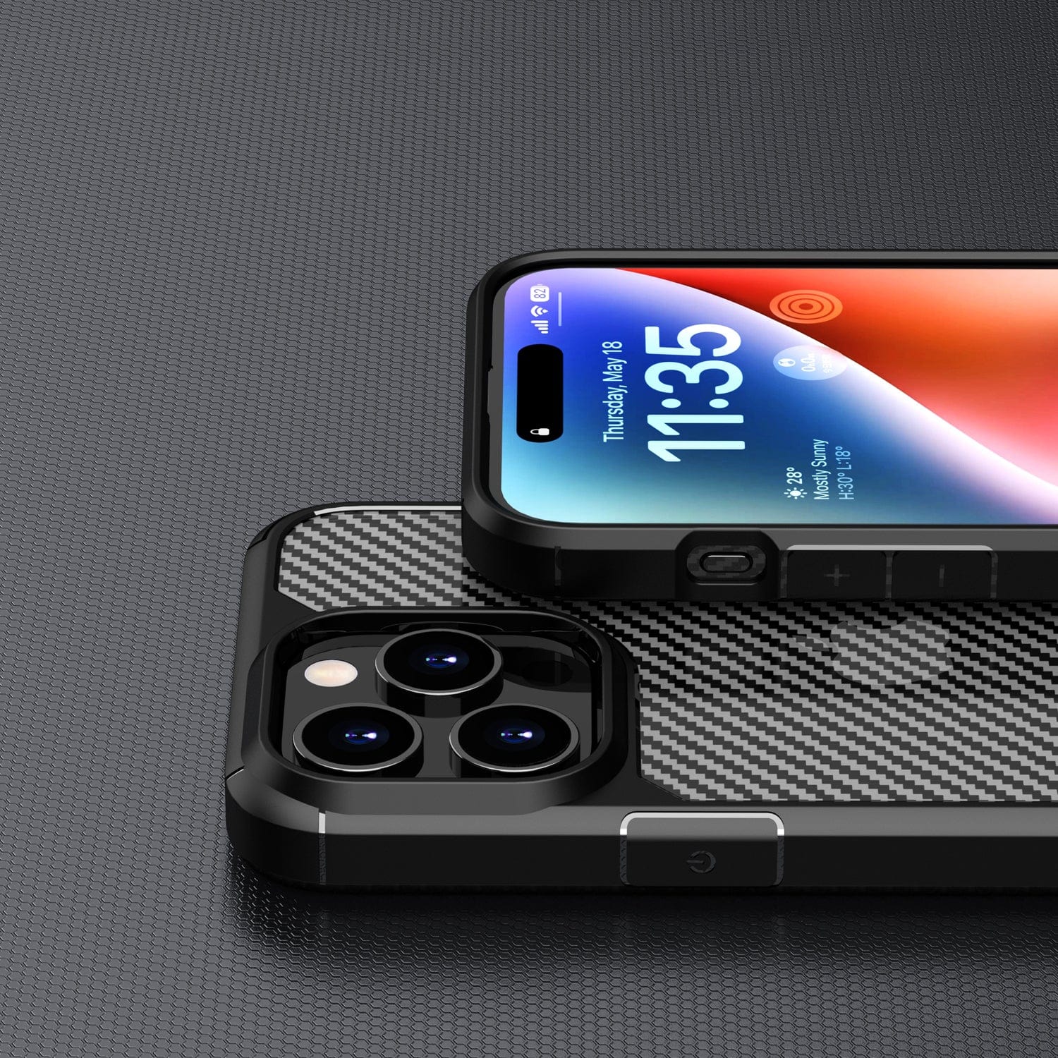 iPhone 15 Pro Carbon-Fiber Case - Rugged Protection | Venture Series