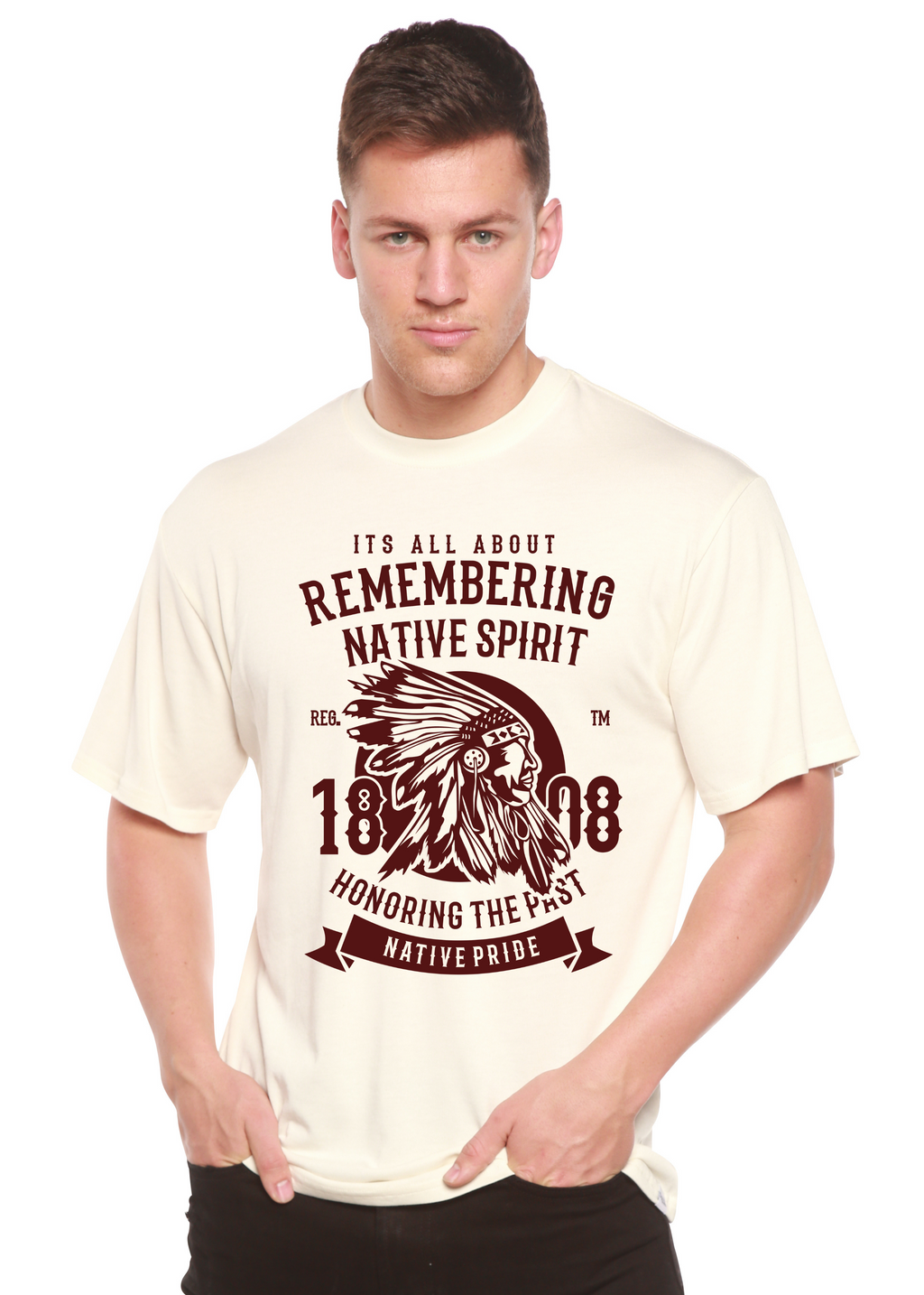 Remembering Spun Bamboo® Men's Bamboo Viscose/Organic Cotton Short Sleeve Graphic T-Shirt