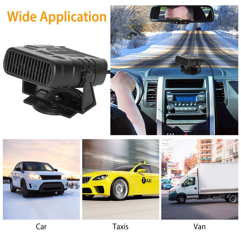 24V 200W Portable Car Heater Fan Defroster Demister