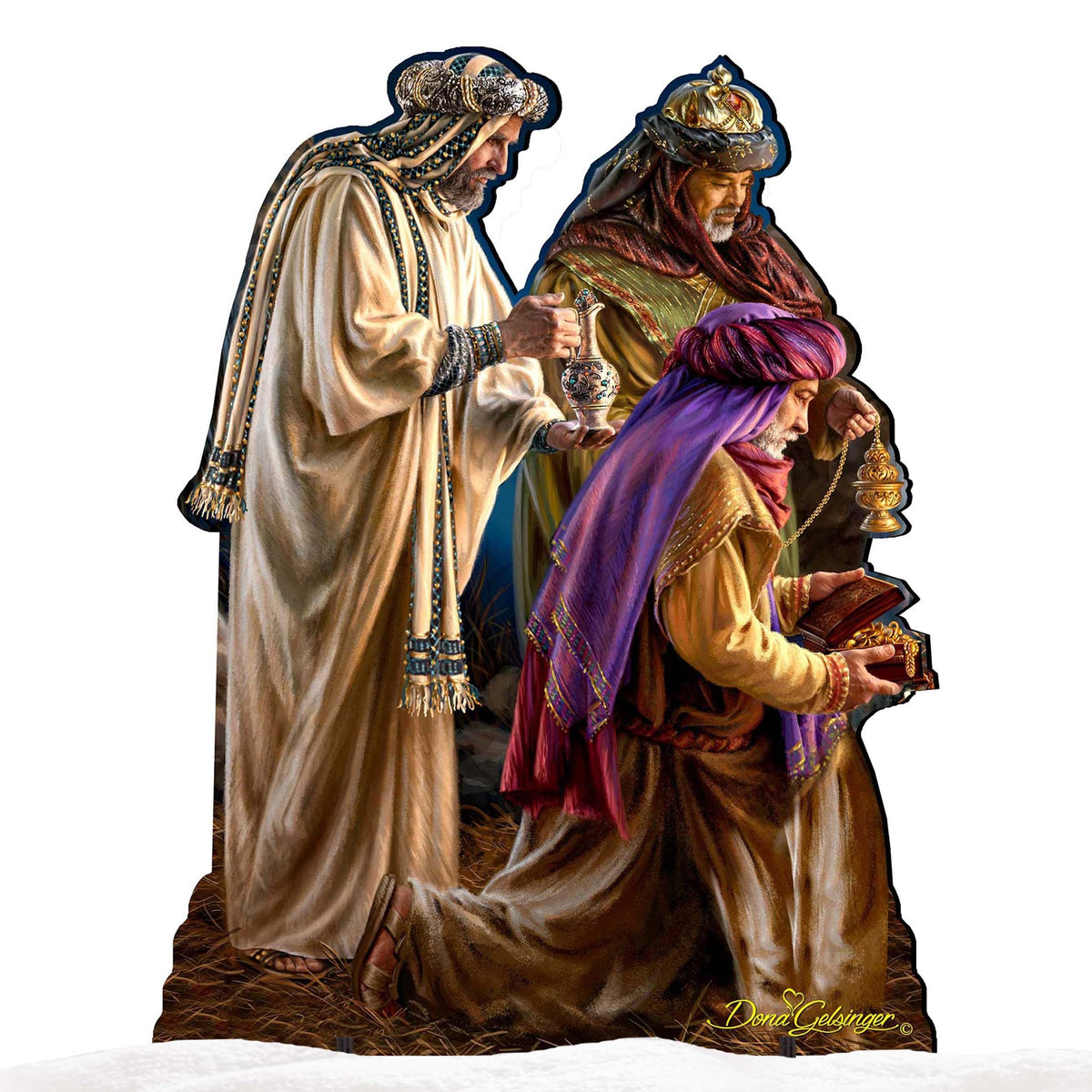 Three Kings Nativity Outdoor Decor by D. Gelsinger - Nativity Holiday Decor - 8461042-2F-1201
