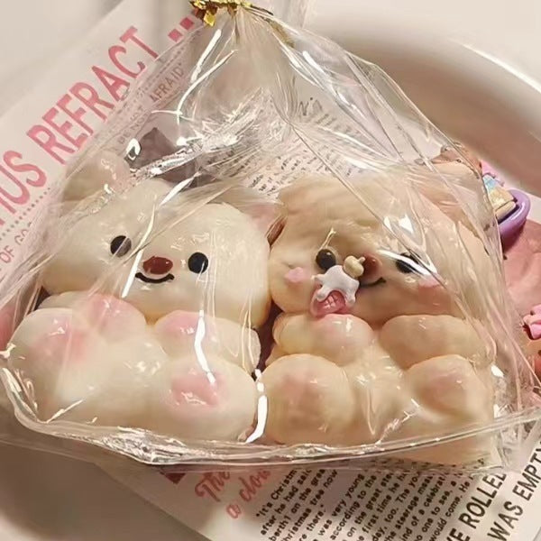 Butter Bear Silicone Squeezing Toy & Mold — Cute Cartoon Stress Reliever