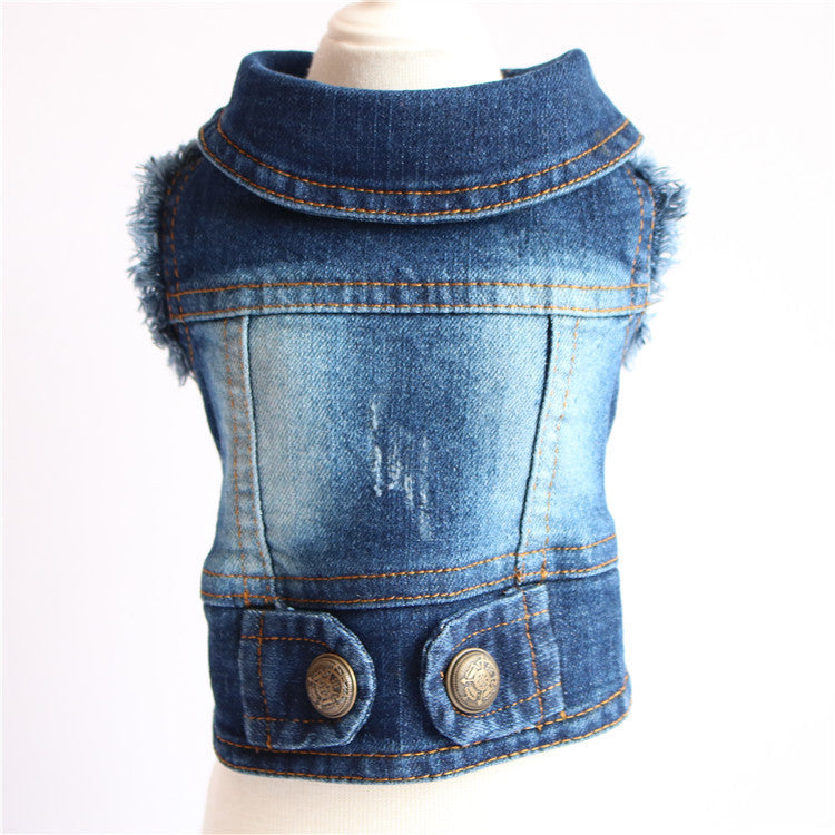 Dog Denim Jacket — 9 Styles, Sizes XS–2XL