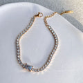 Cubic Zirconia Chain And Bracelet Neck Chain Choker