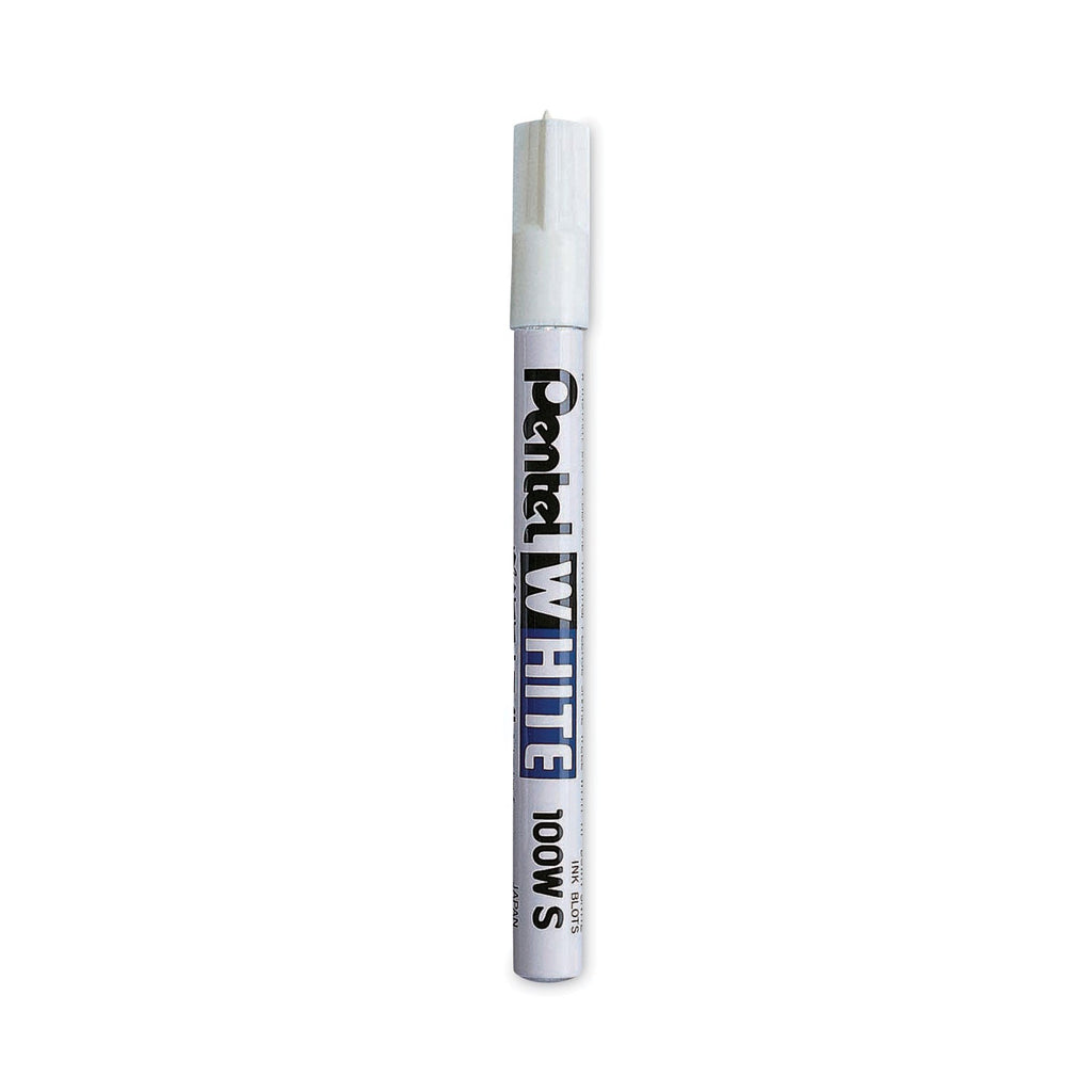 Pentel White Permanent Marker, Fine Bullet Tip, White