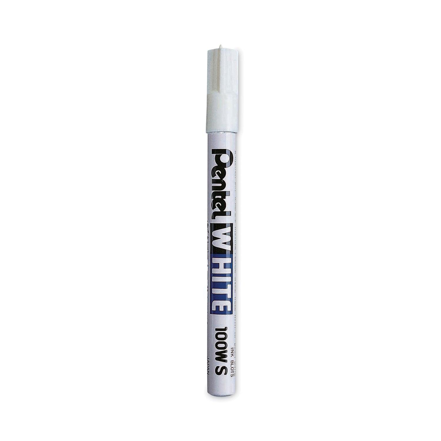 Pentel White Permanent Marker, Fine Bullet Tip, White