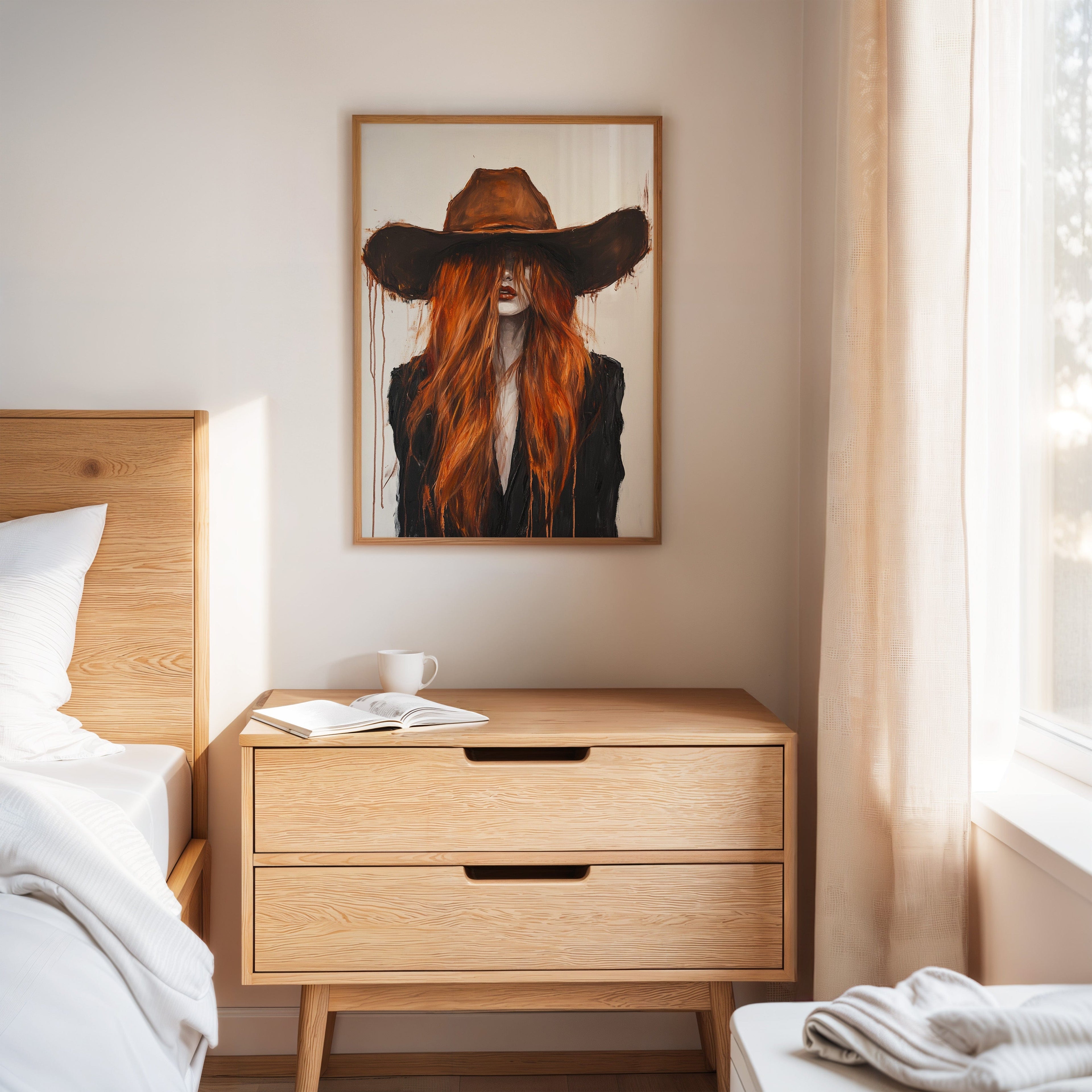 The Firebrand – Western Cowgirl Canvas Art