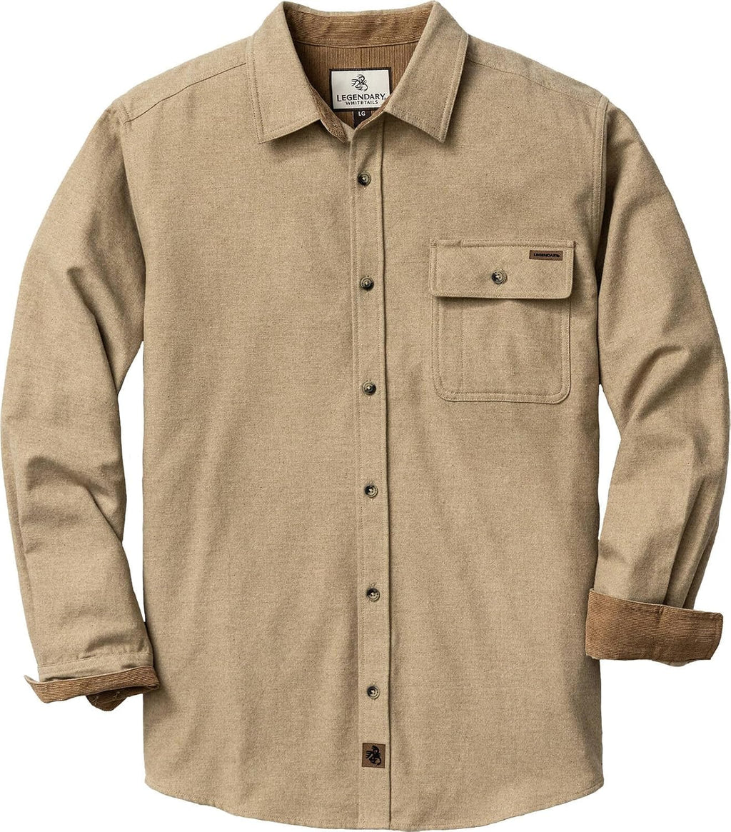 Legendary Whitetails Mens Flannel Long Sleeve Button Down 100% Cotton Shirt