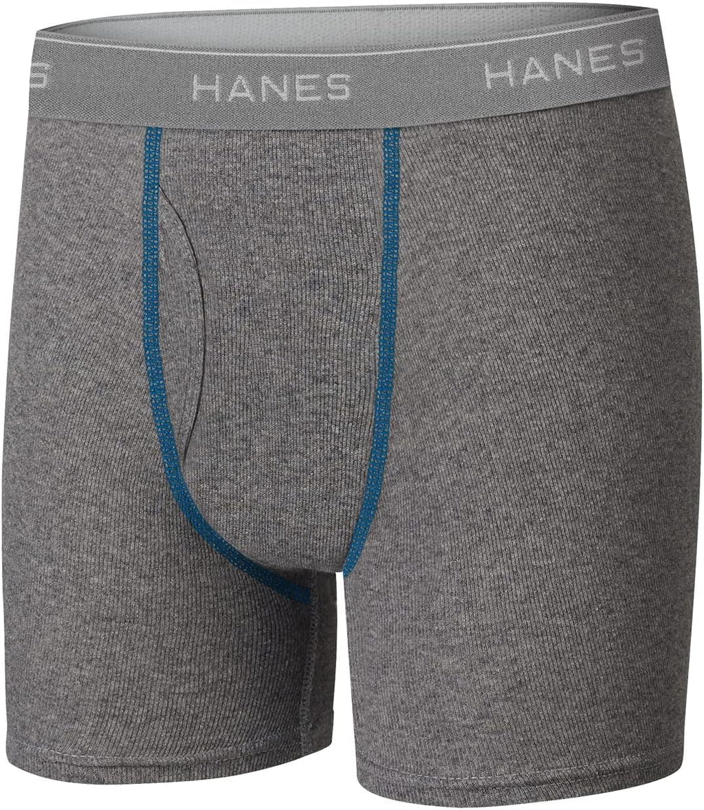 Hanes Boys' Boxer Briefs, Moisture-wicking Underwear for Boys & Toddlers, Assorted, 10 Or 12 Pack