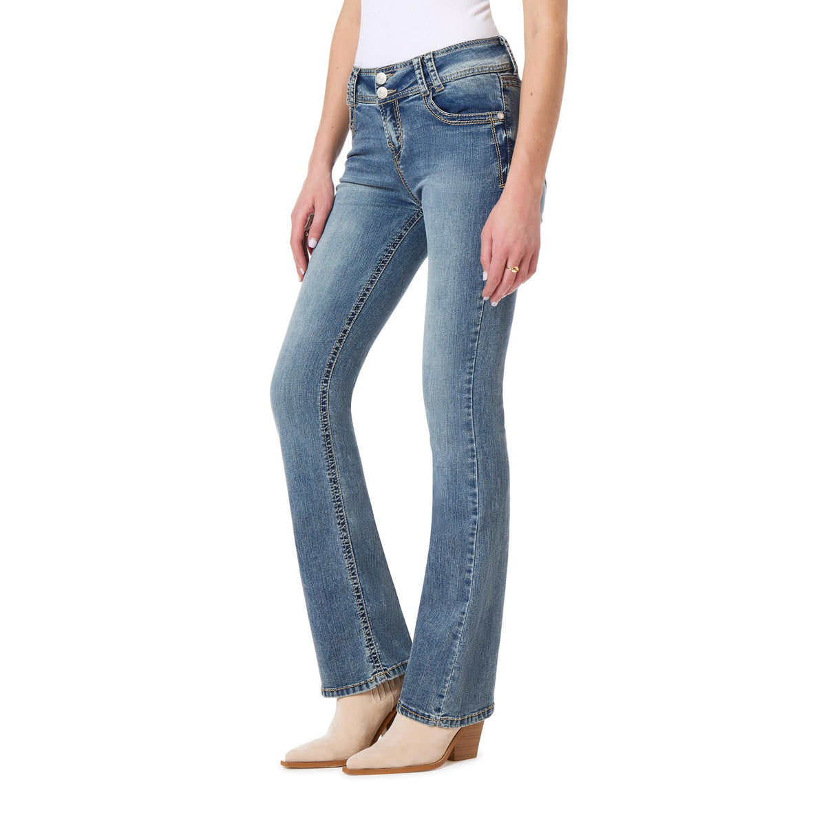 WallFlower Luscious Curvy Bootcut Jeans for Women, Sizes 0-24
