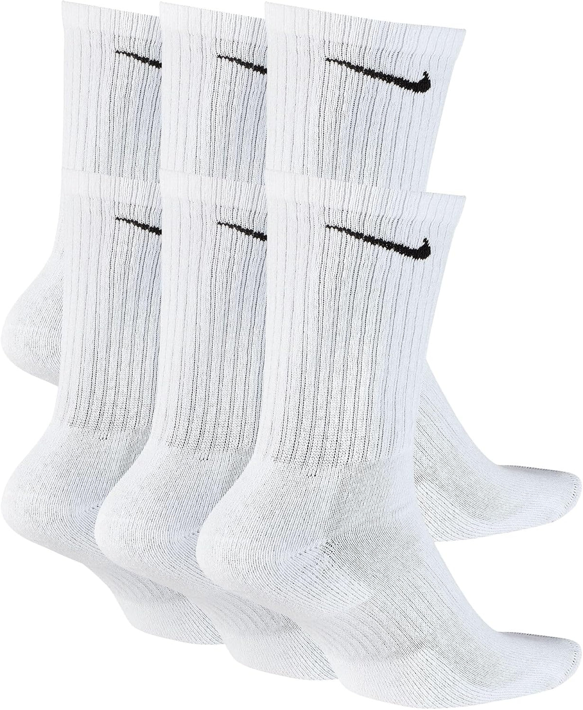 Nike Adult Everyday Cushioned Training Crew Socks (6-Packs) | Mens & Womens